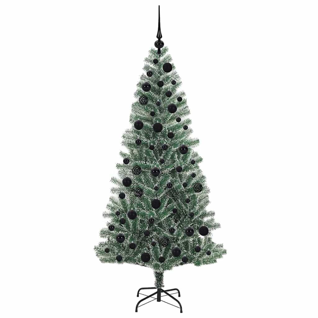Artificial Christmas Tree Snow Flocked with LED Light 180 cm