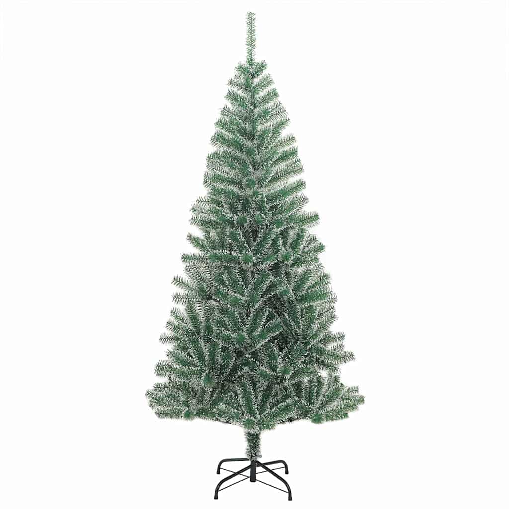 Artificial Christmas Tree Snow Flocked with LED Light 210 cm