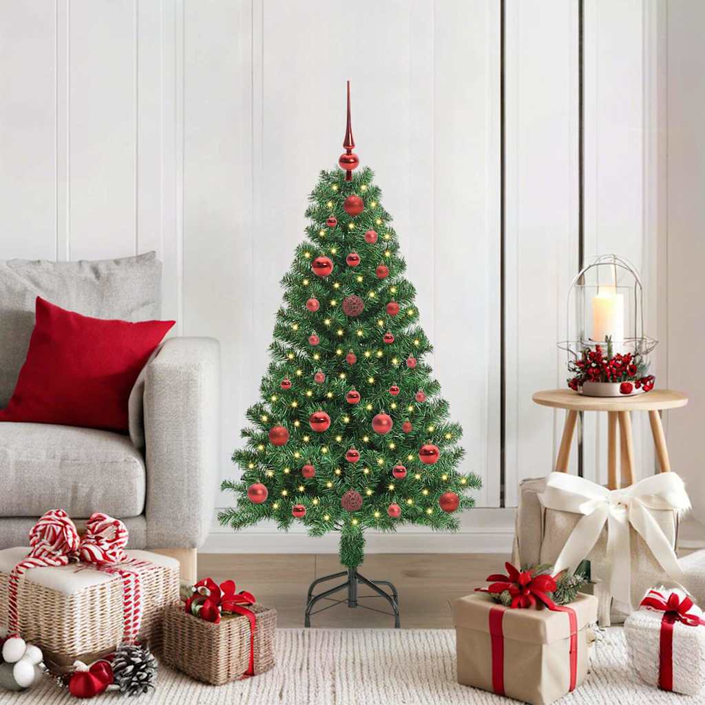 Artificial Christmas Tree with 150 LEDs with Stand Green 120 cm