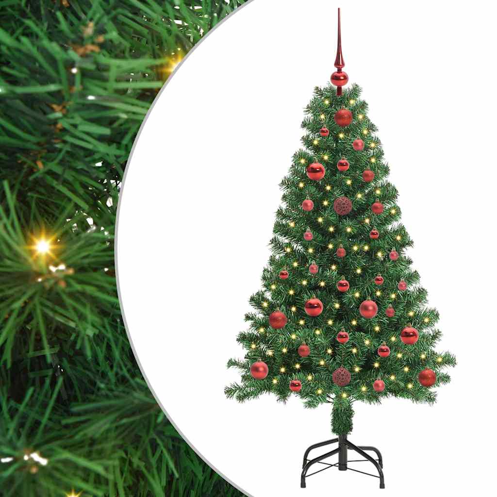Artificial Christmas Tree with 150 LEDs with Stand Green 120 cm