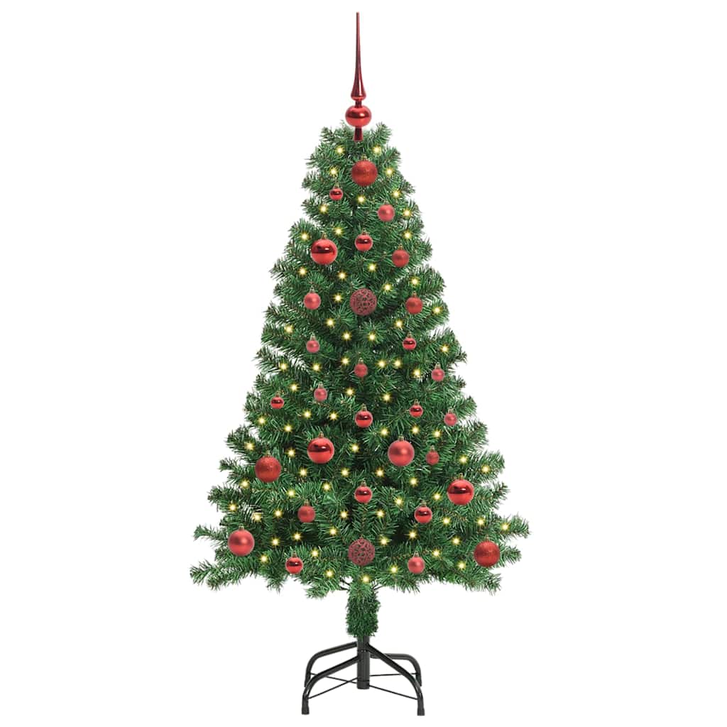 Artificial Christmas Tree with 150 LEDs with Stand Green 120 cm