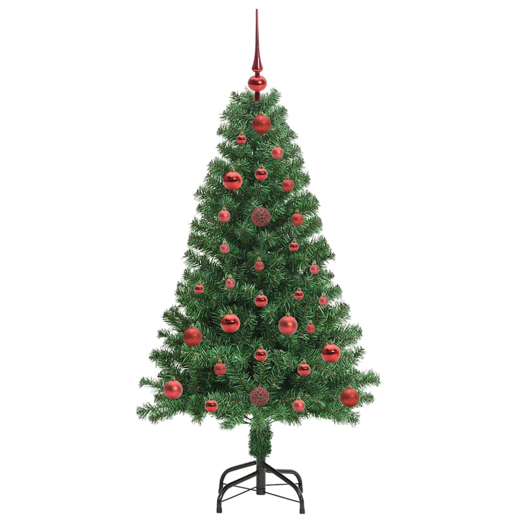 Artificial Christmas Tree with 150 LEDs with Stand Green 120 cm