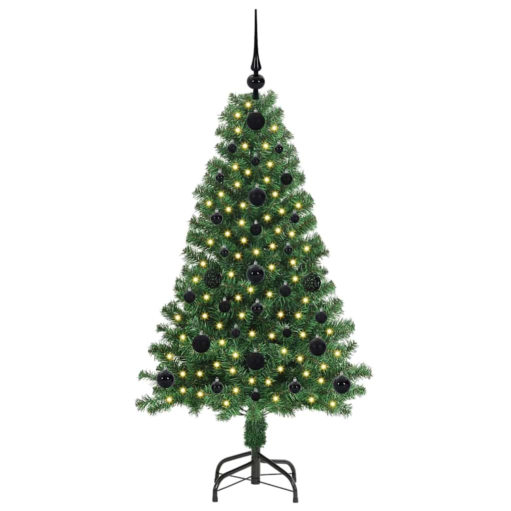 Artificial Christmas Tree with 150 LEDs with Stand Green 120 cm