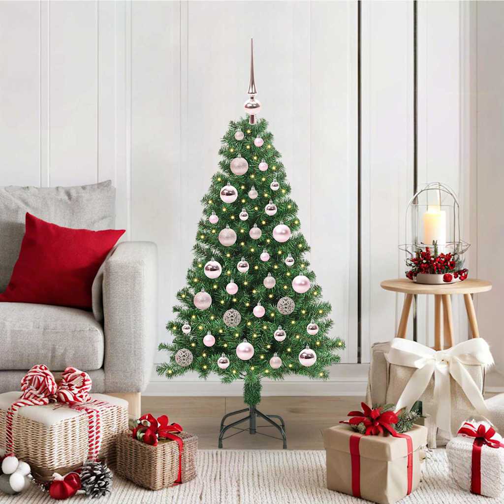 Artificial Christmas Tree with 150 LEDs with Stand Green 120 cm