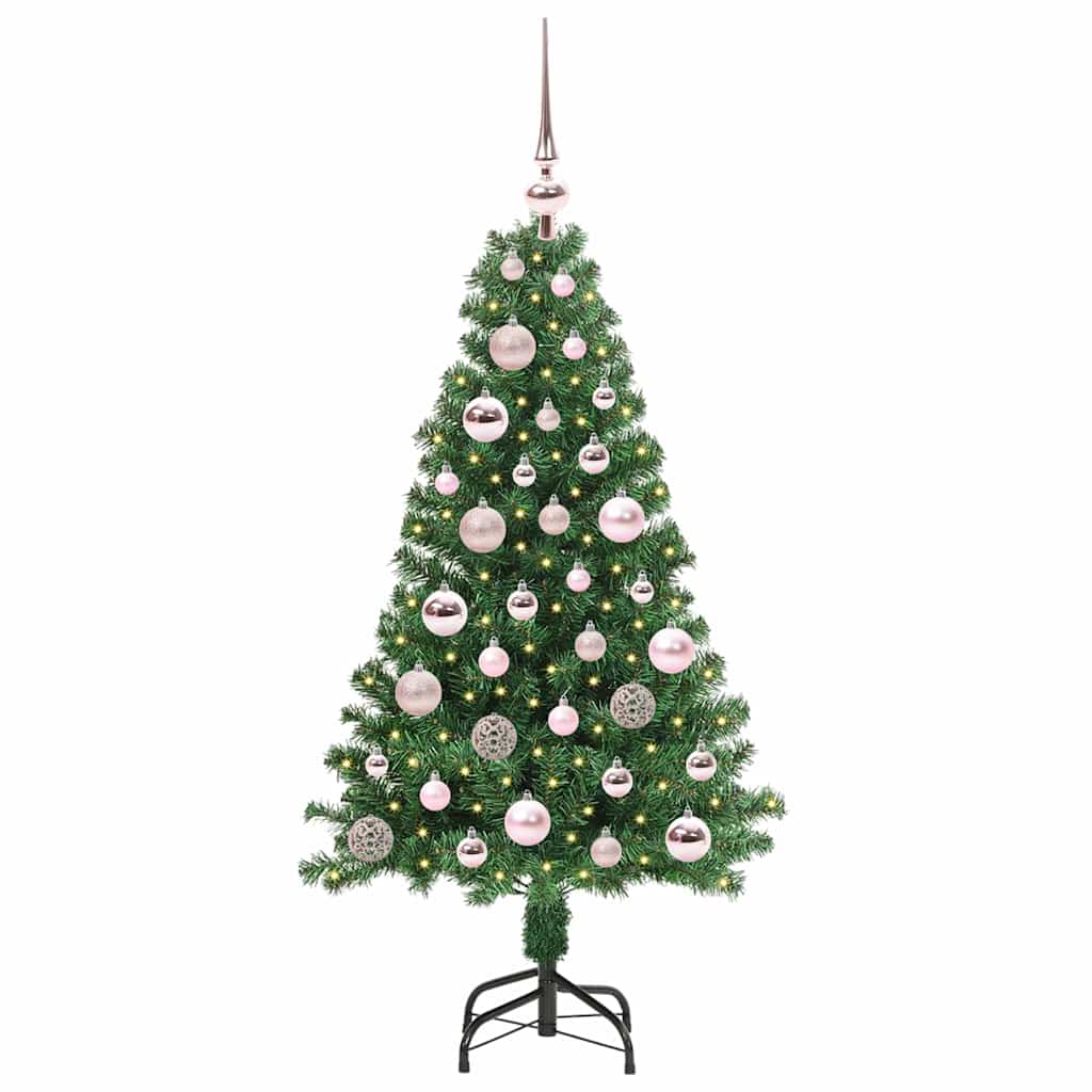 Artificial Christmas Tree with 150 LEDs with Stand Green 120 cm