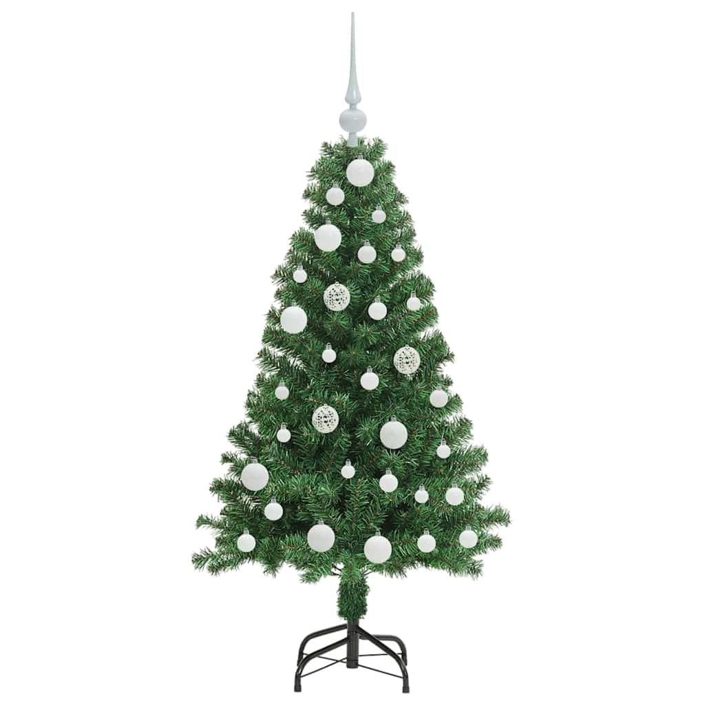 Artificial Christmas Tree with 150 LEDs with Stand Green 120 cm