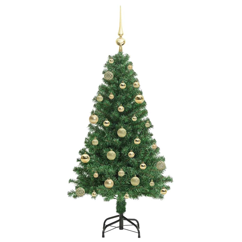Artificial Christmas Tree with 150 LEDs with Stand Green 120 cm