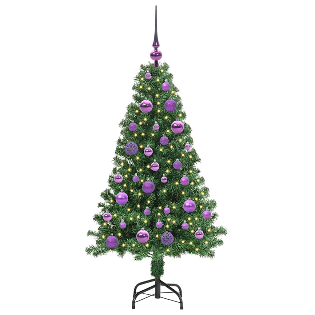 Artificial Christmas Tree with 150 LEDs with Stand Green 120 cm