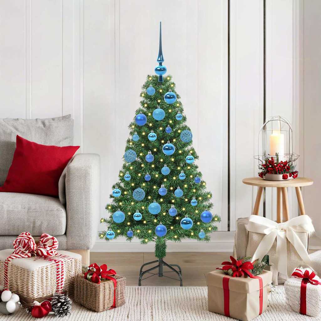 Artificial Christmas Tree with 150 LEDs with Stand Green 120 cm