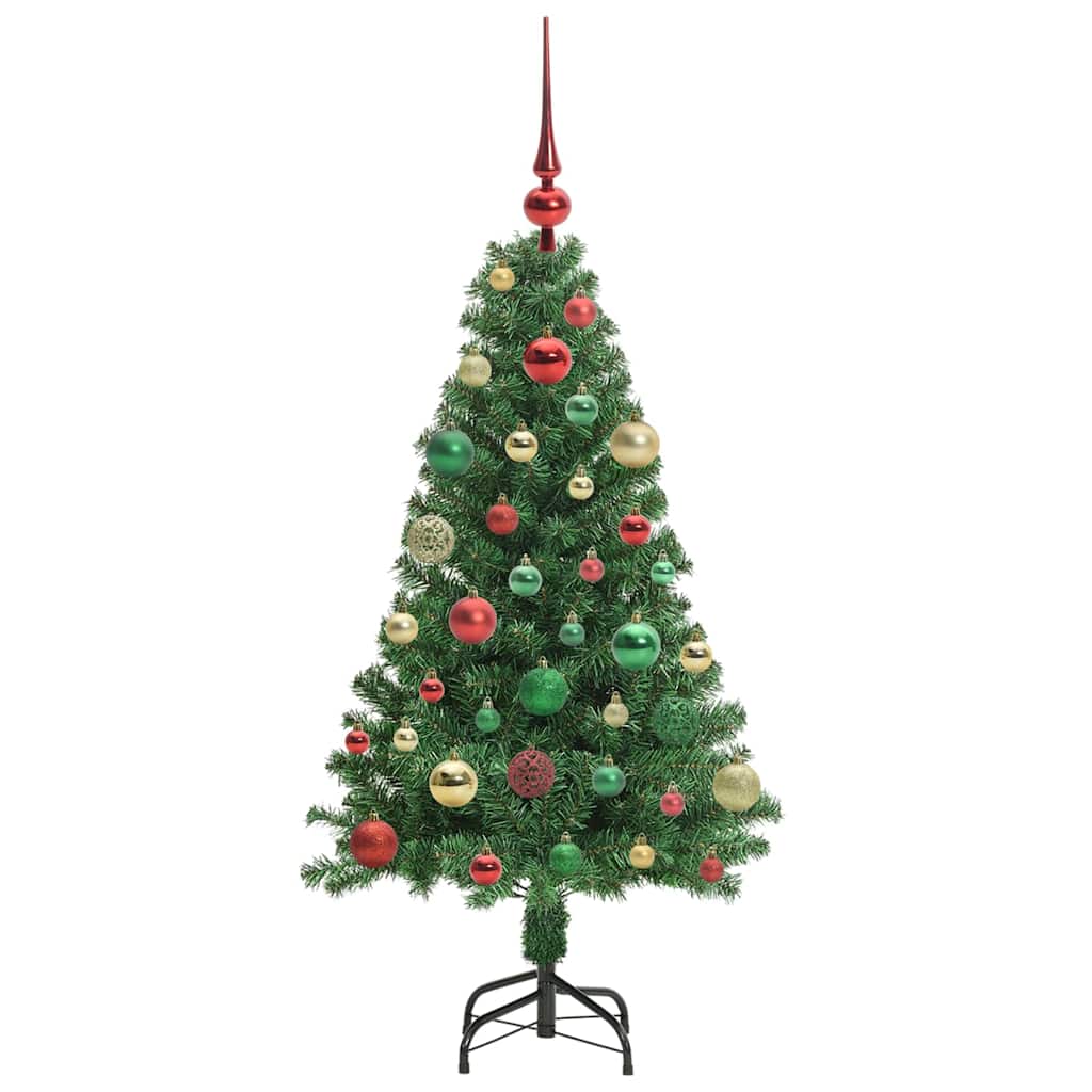 Artificial Christmas Tree with 150 LEDs with Stand Green 120 cm