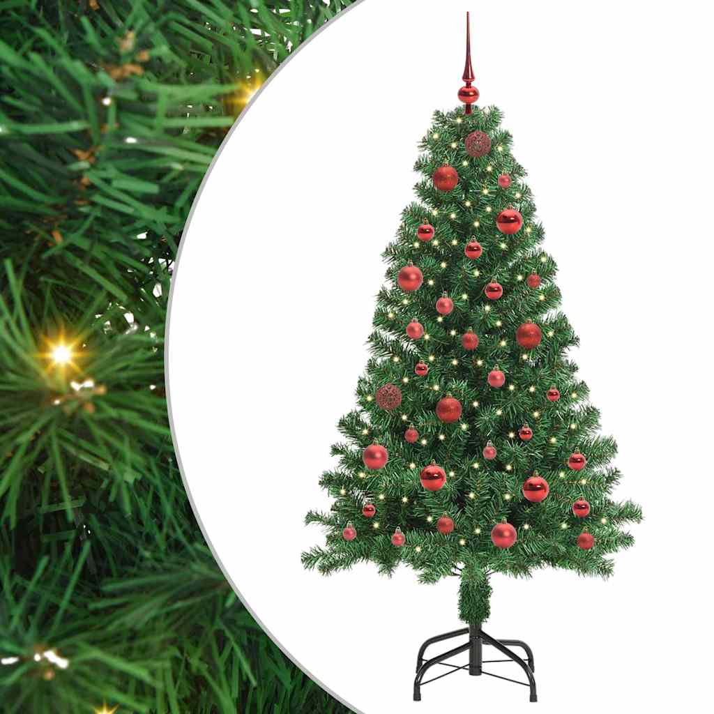 Artificial Christmas Tree with 150 LEDs with Stand Green 150 cm