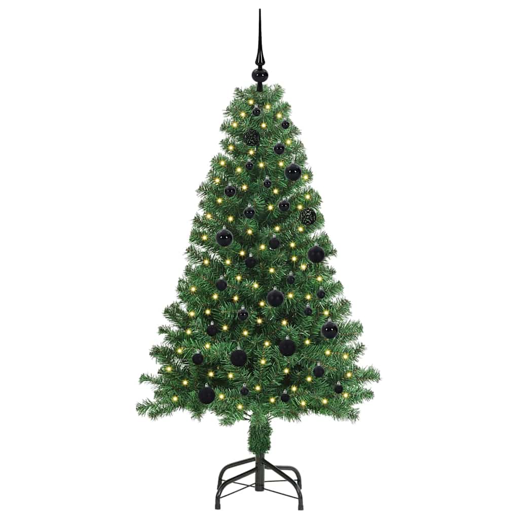 Artificial Christmas Tree with 150 LEDs with Stand Green 150 cm