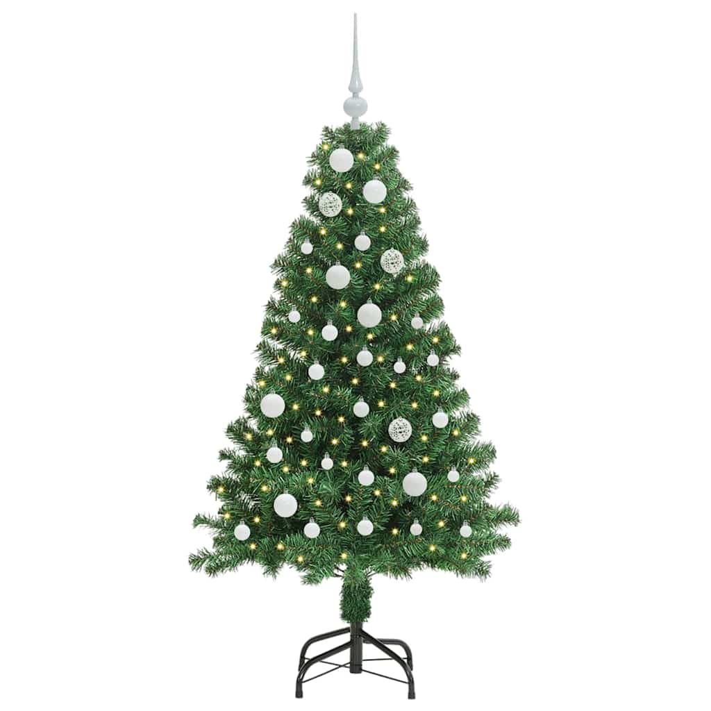 Artificial Christmas Tree with 150 LEDs with Stand Green 150 cm