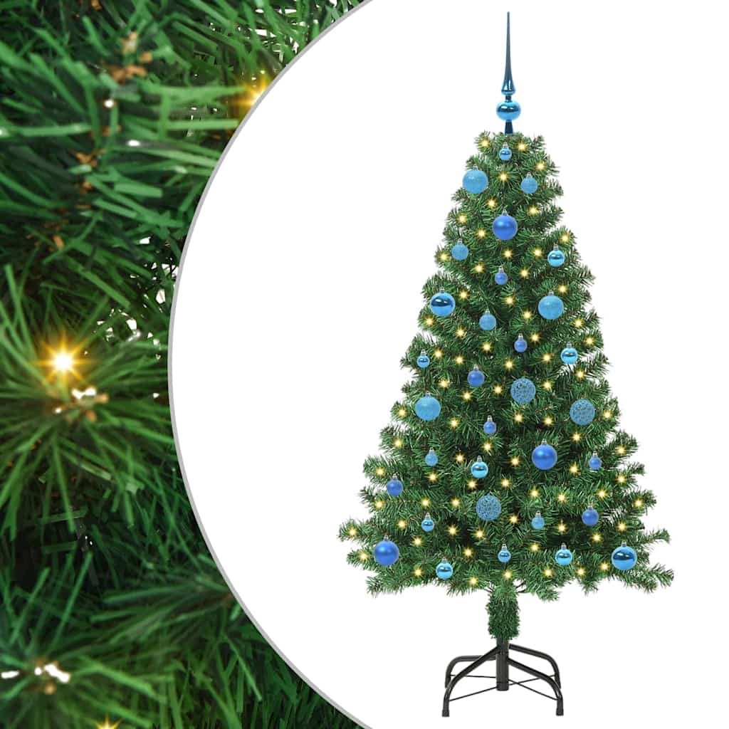Artificial Christmas Tree with 150 LEDs with Stand Green 150 cm