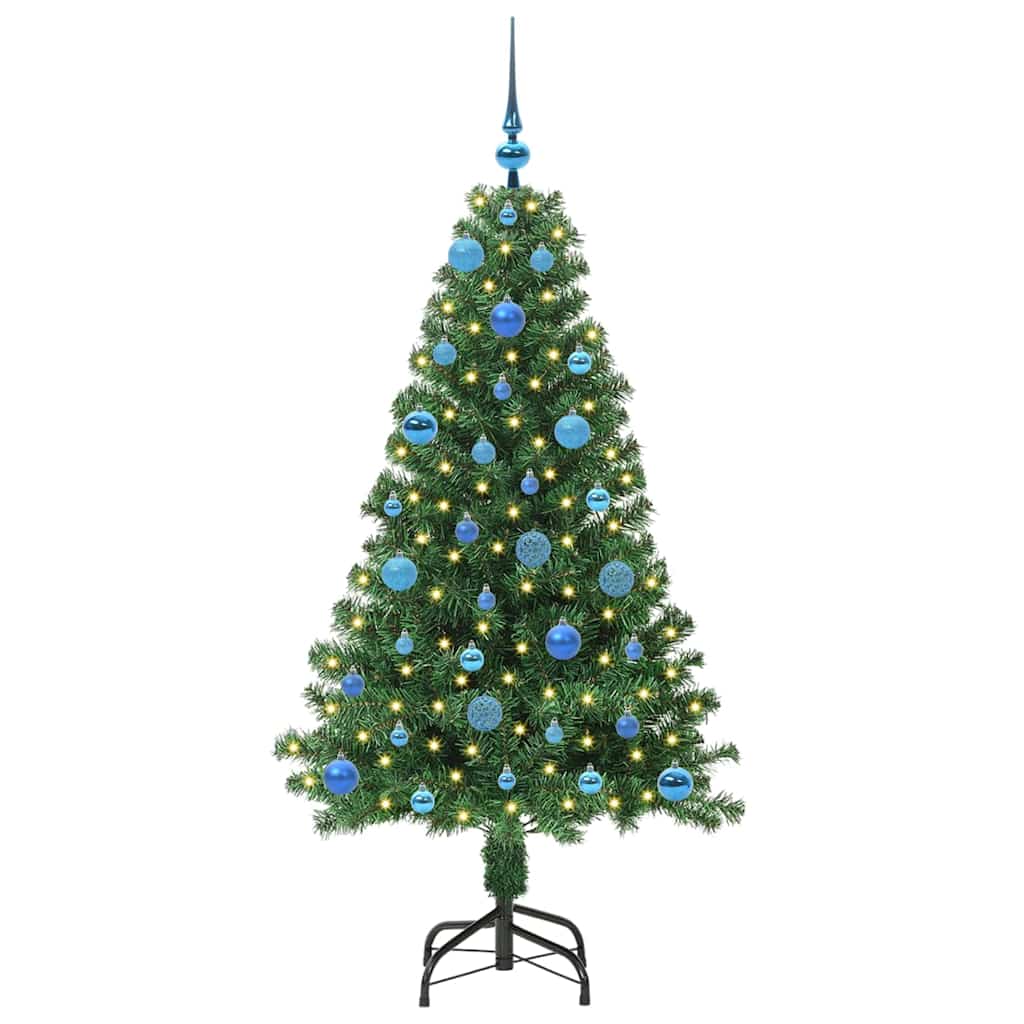 Artificial Christmas Tree with 150 LEDs with Stand Green 150 cm
