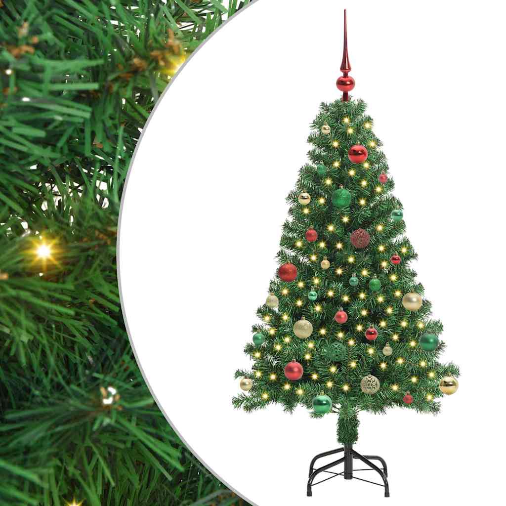 Artificial Christmas Tree with 150 LEDs with Stand Green 150 cm
