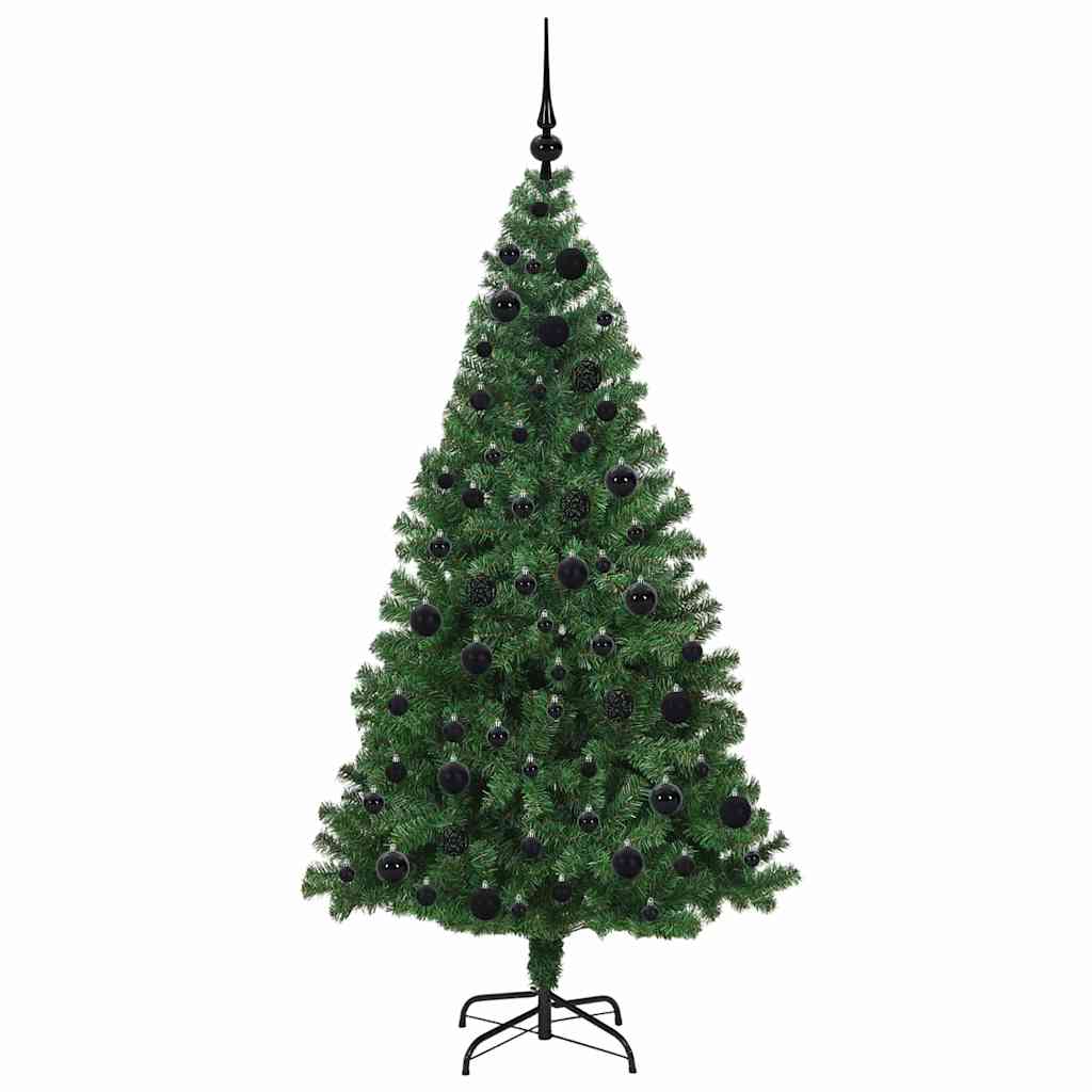 Artificial Christmas Tree with 300 LEDs with Stand Green 180 cm