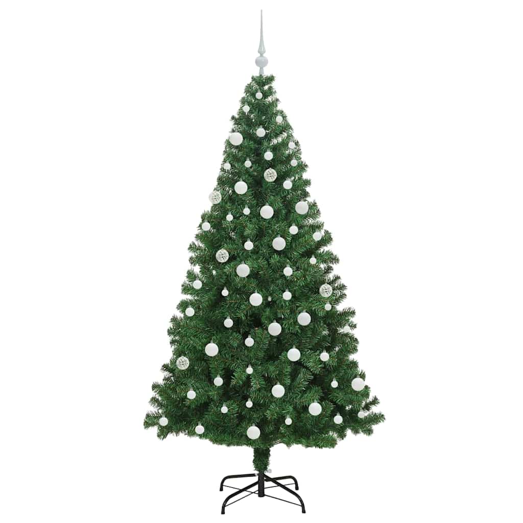 Artificial Christmas Tree with 300 LEDs with Stand Green 180 cm