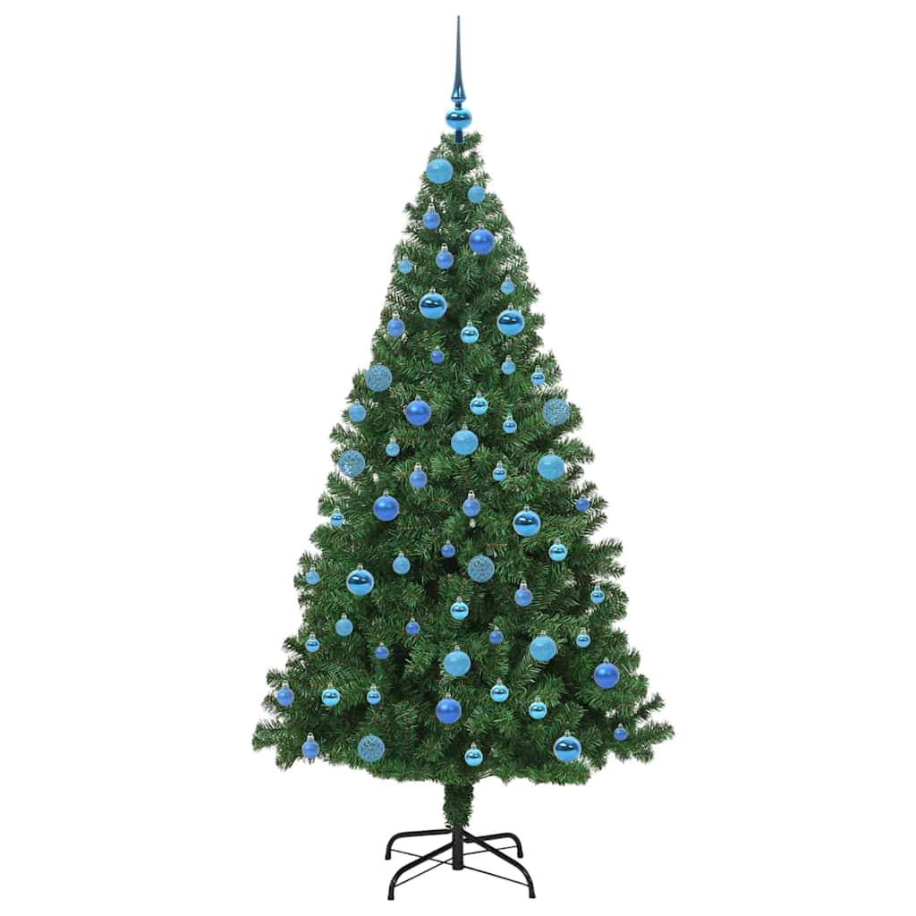 Artificial Christmas Tree with 300 LEDs with Stand Green 180 cm