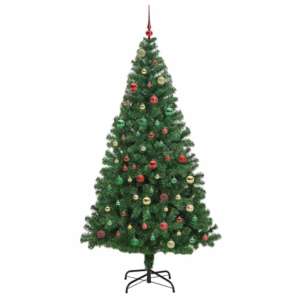 Artificial Christmas Tree with 300 LEDs with Stand Green 180 cm