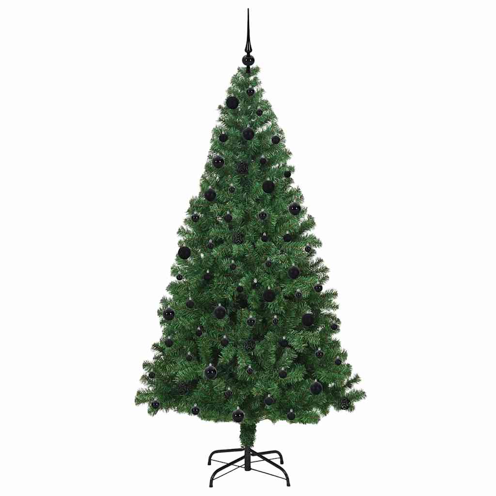 Artificial Christmas Tree with 300 LEDs with Stand Green 210 cm