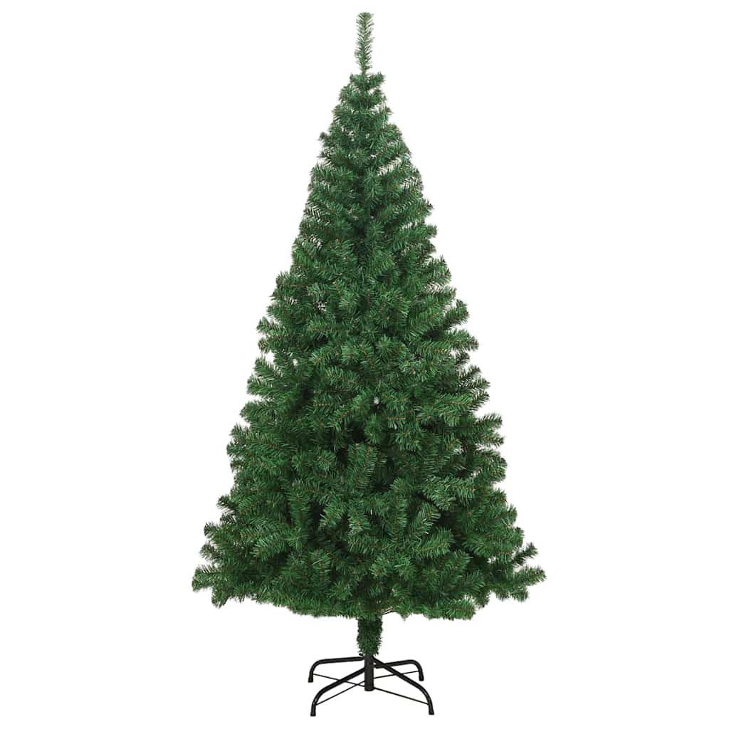 Artificial Christmas Tree with 300 LEDs with Stand Green 210 cm