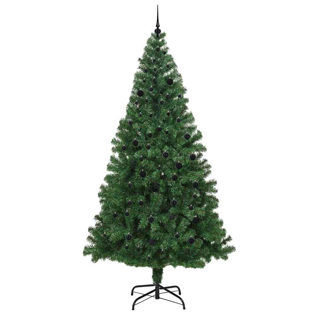 Artificial Christmas Tree with 300 LEDs with Stand Green 240 cm