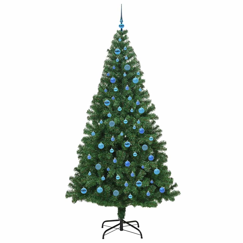 Artificial Christmas Tree with 300 LEDs with Stand Green 240 cm