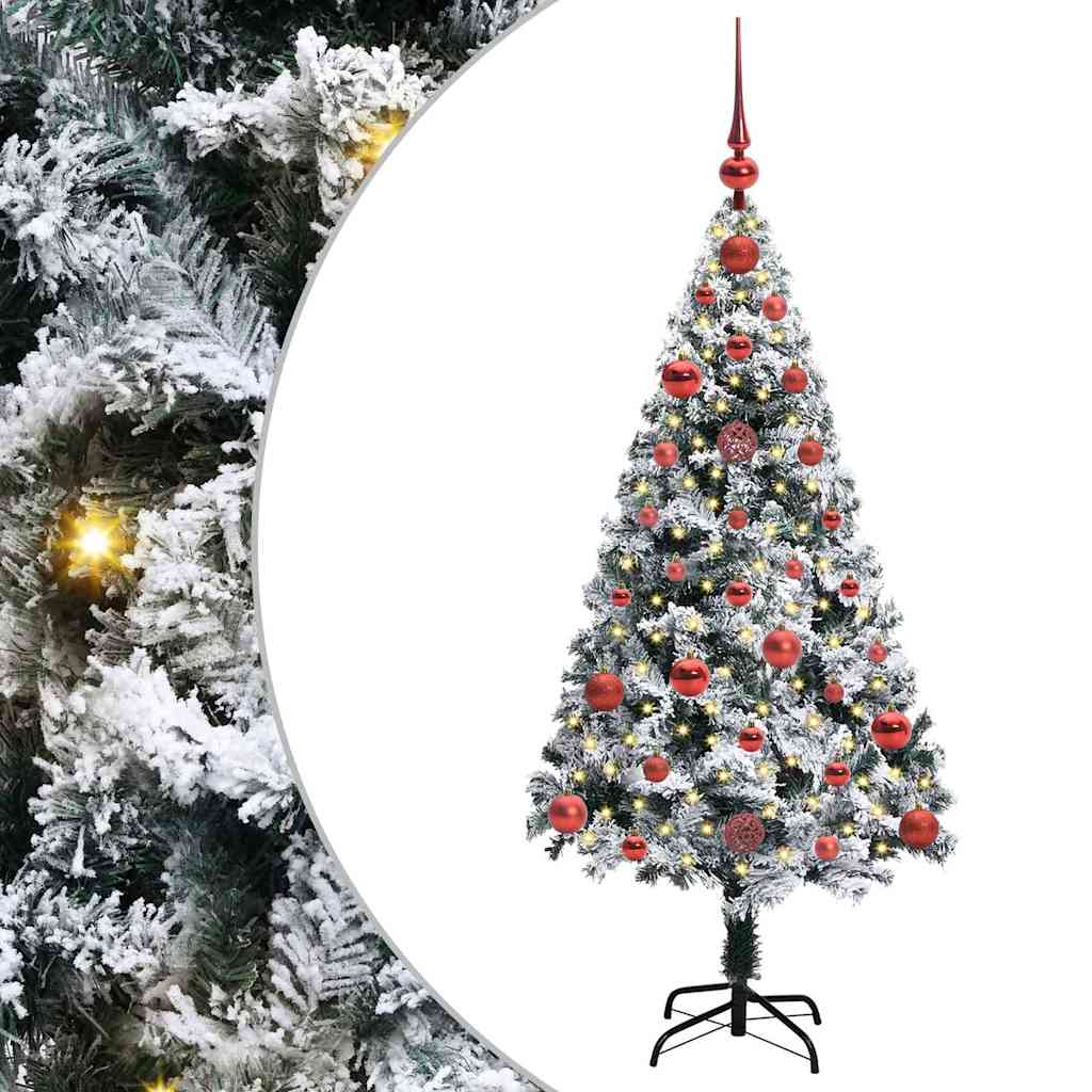 Artificial Christmas Tree with 150 LEDs with Stand Green 120 cm