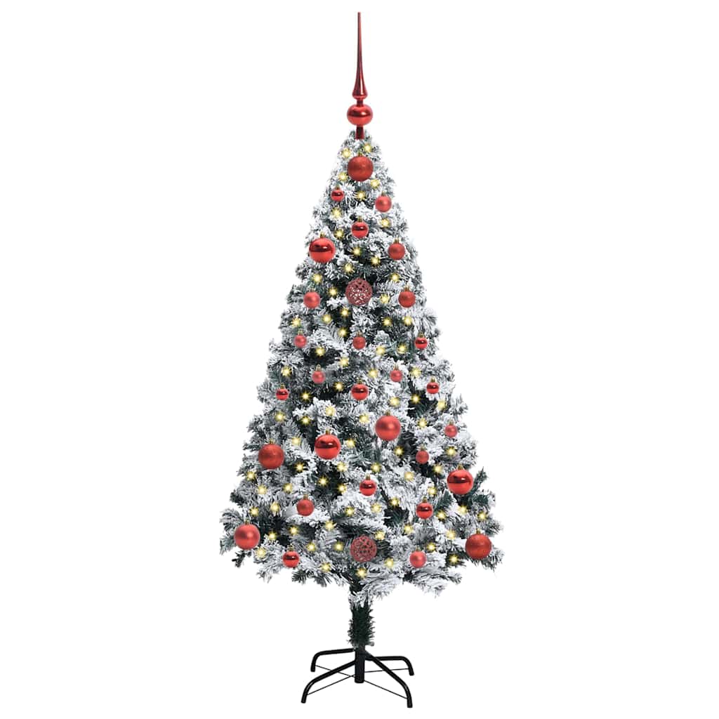 Artificial Christmas Tree with 150 LEDs with Stand Green 120 cm