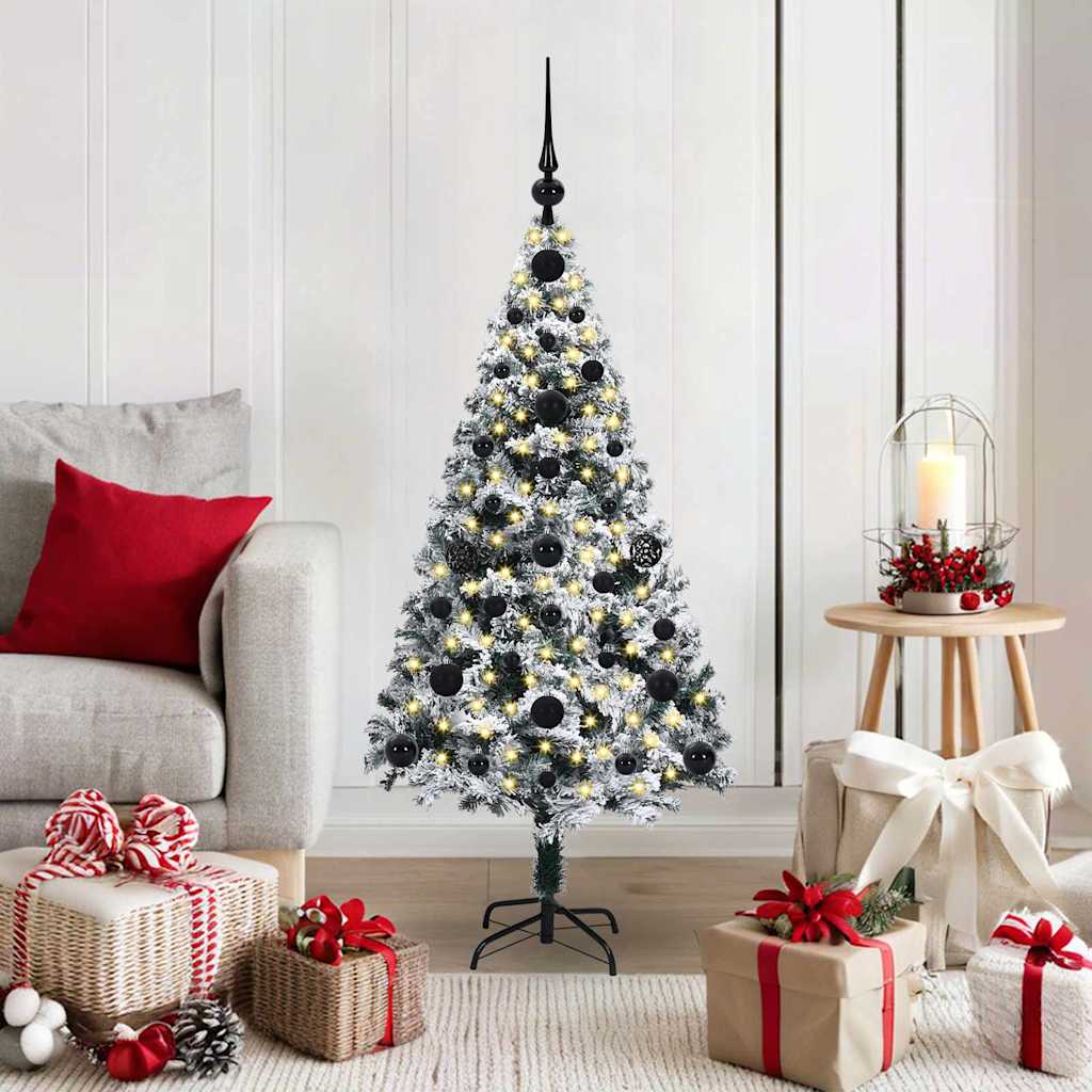 Artificial Christmas Tree with 150 LEDs with Stand Green 120 cm