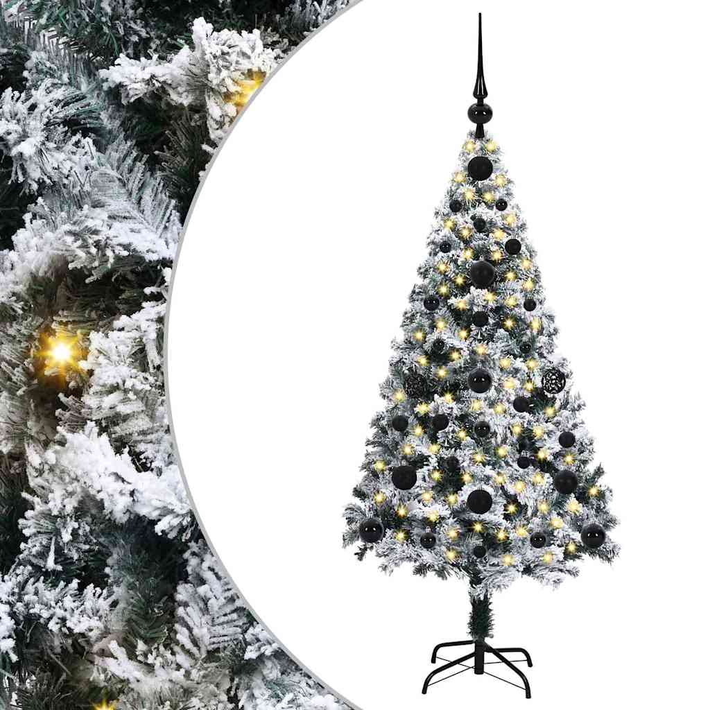Artificial Christmas Tree with 150 LEDs with Stand Green 120 cm