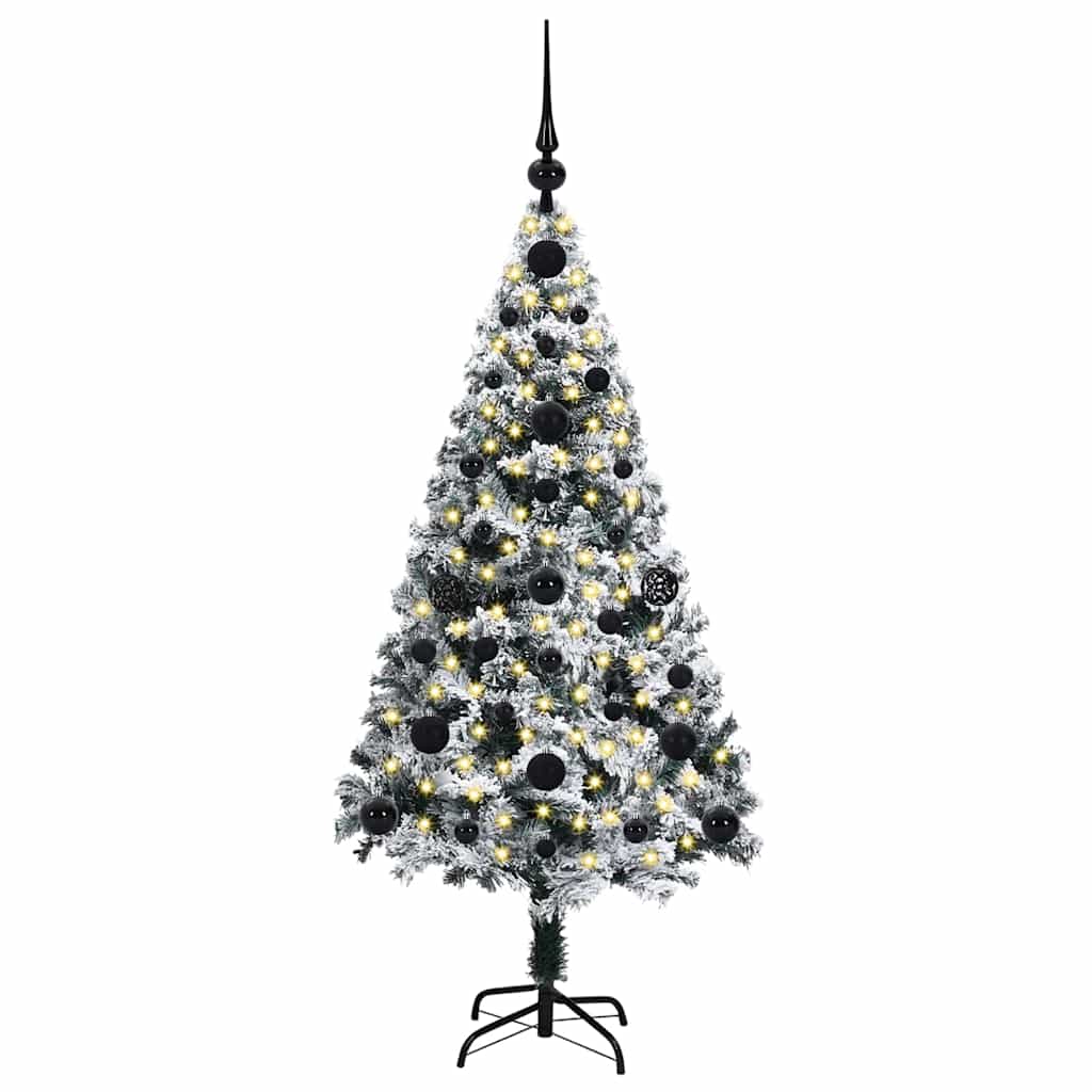 Artificial Christmas Tree with 150 LEDs with Stand Green 120 cm
