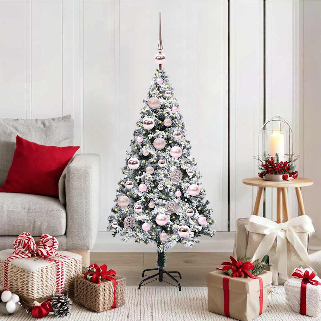 Artificial Christmas Tree with 150 LEDs with Stand Green 120 cm