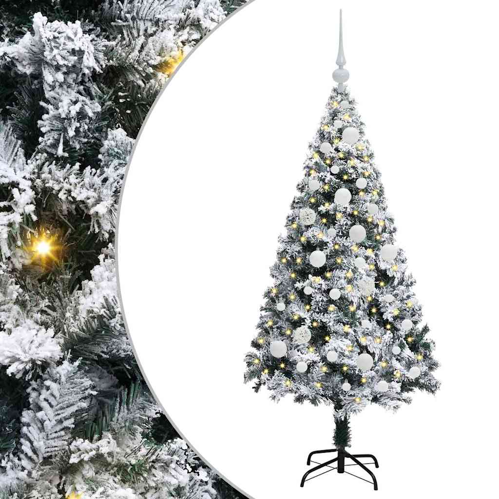 Artificial Christmas Tree with 150 LEDs with Stand Green 120 cm