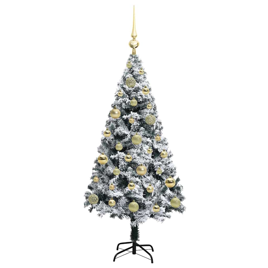 Artificial Christmas Tree with 150 LEDs with Stand Green 120 cm