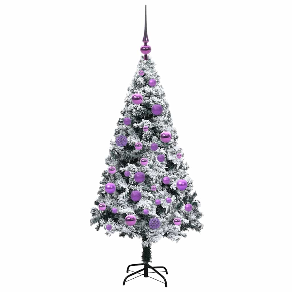 Artificial Christmas Tree with 150 LEDs with Stand Green 120 cm