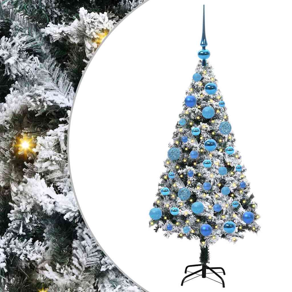 Artificial Christmas Tree with 150 LEDs with Stand Green 120 cm