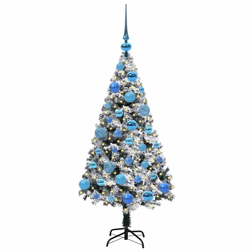 Artificial Christmas Tree with 150 LEDs with Stand Green 120 cm