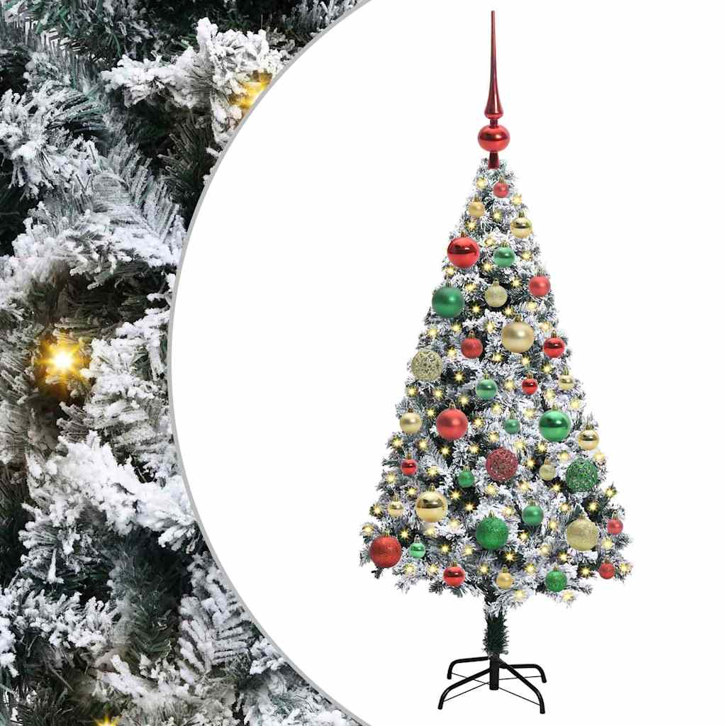 Artificial Christmas Tree with 150 LEDs with Stand Green 120 cm