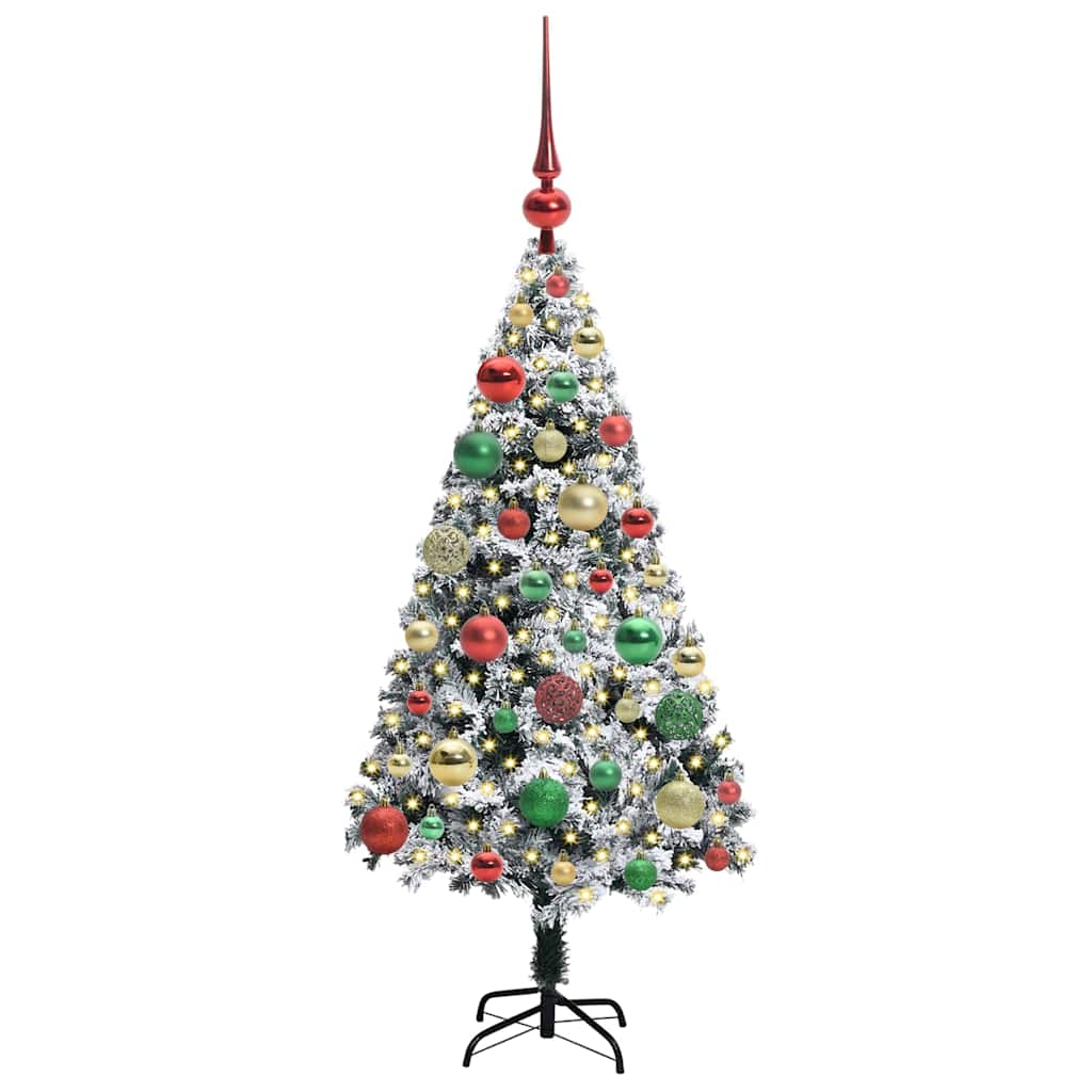 Artificial Christmas Tree with 150 LEDs with Stand Green 120 cm