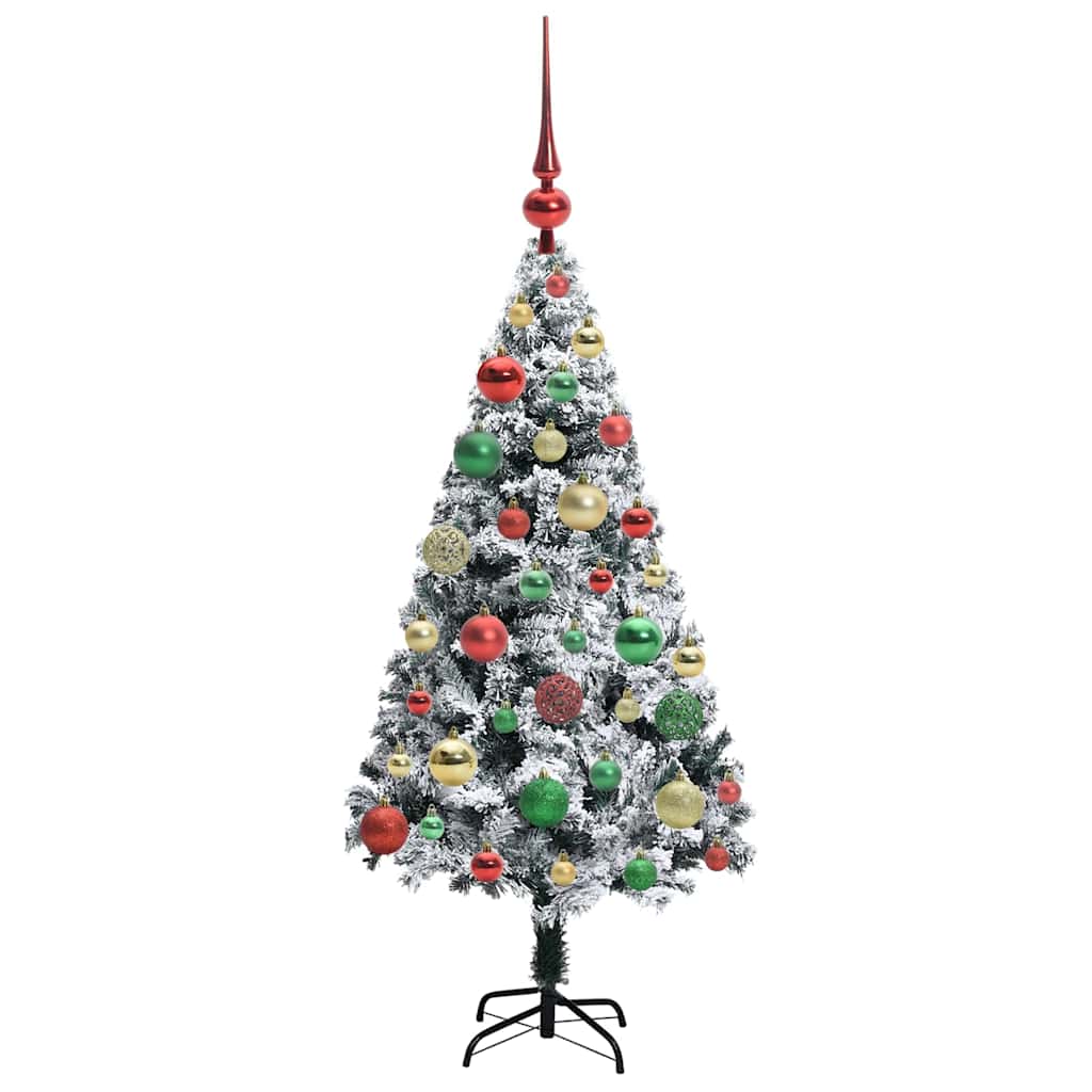 Artificial Christmas Tree with 150 LEDs with Stand Green 120 cm
