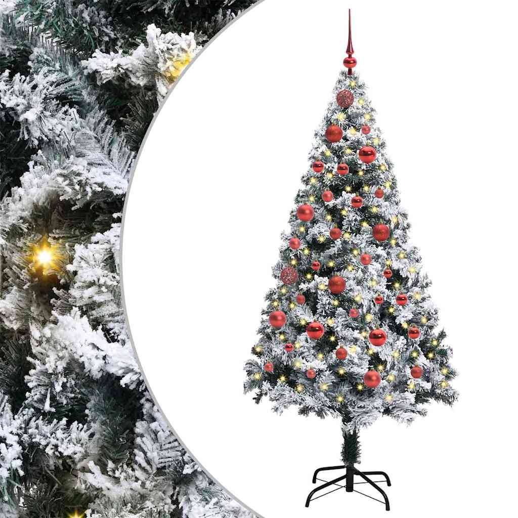 Artificial Christmas Tree with 150 LEDs with Stand Green 150 cm