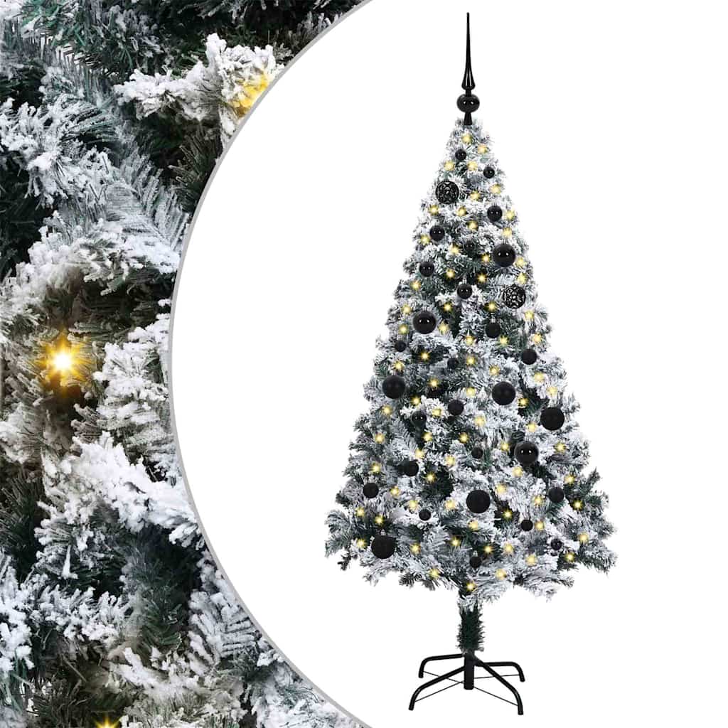 Artificial Christmas Tree with 150 LEDs with Stand Green 150 cm