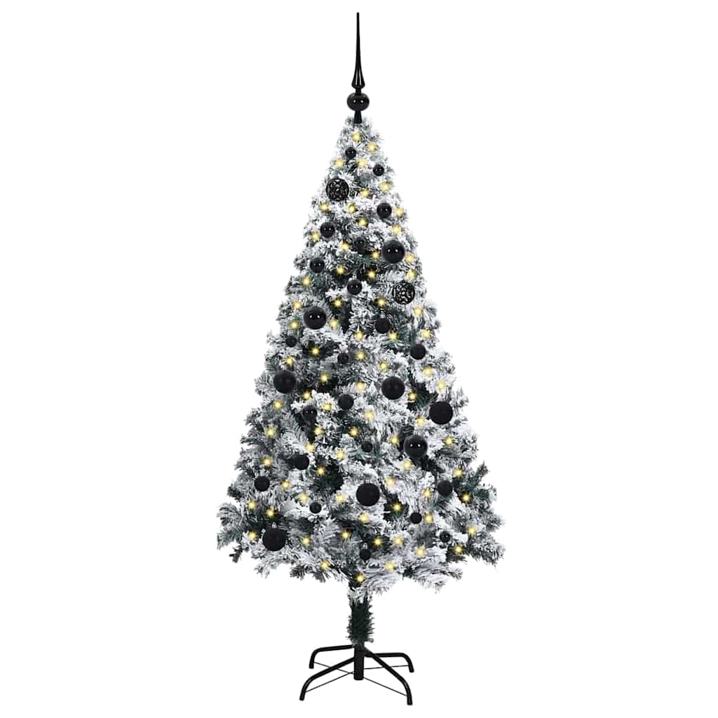 Artificial Christmas Tree with 150 LEDs with Stand Green 150 cm