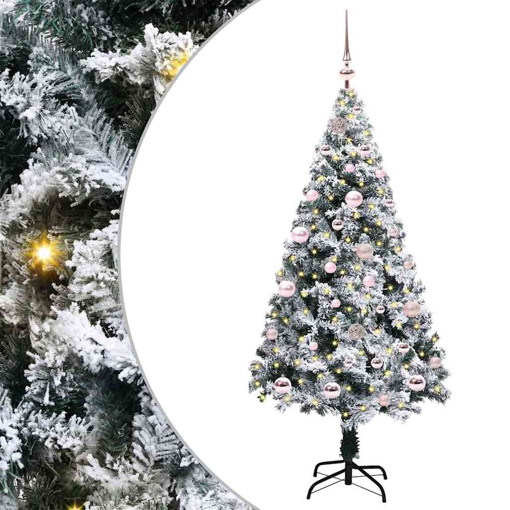 Artificial Christmas Tree with 150 LEDs with Stand Green 150 cm