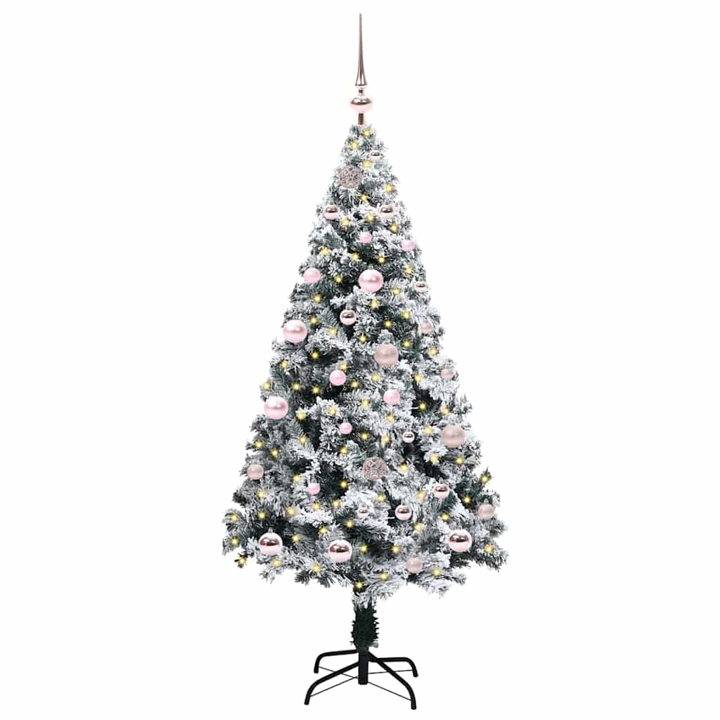 Artificial Christmas Tree with 150 LEDs with Stand Green 150 cm