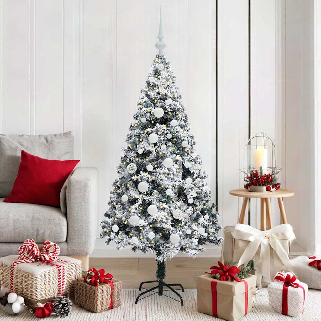 Artificial Christmas Tree with 150 LEDs with Stand Green 150 cm