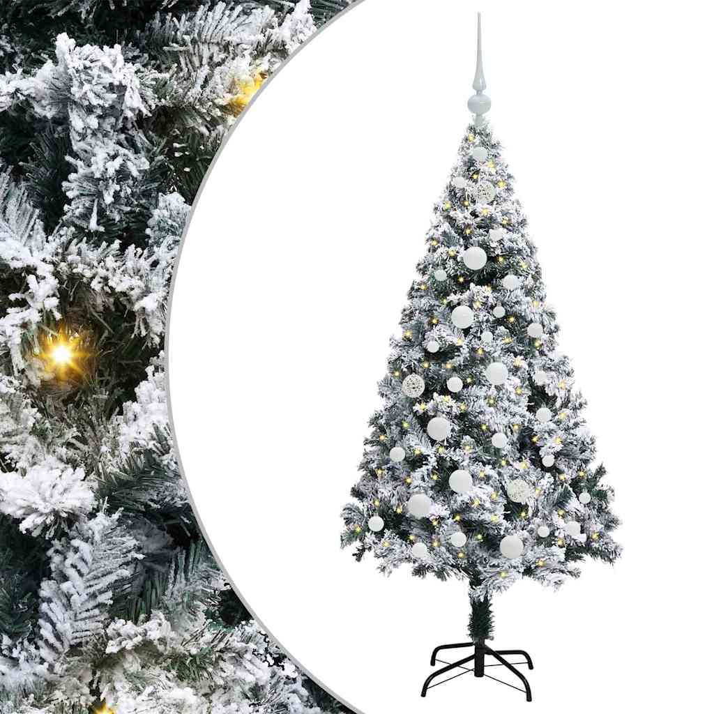 Artificial Christmas Tree with 150 LEDs with Stand Green 150 cm