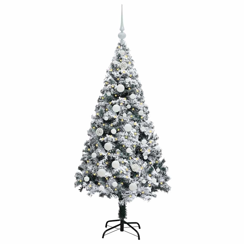 Artificial Christmas Tree with 150 LEDs with Stand Green 150 cm